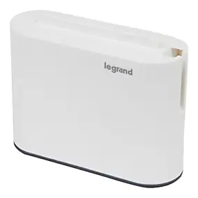 Multiprise 2 prises 2P + 2 chargeurs USB-A et C Legrand blanc et gris
