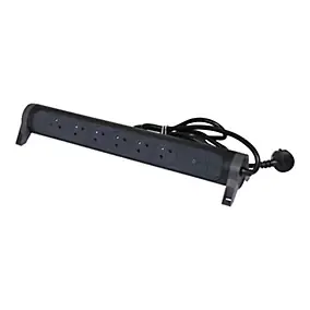 Multiprise parafoudre 6 prises Legrand noir et gris 1.5 m