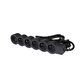 Multiprise 6 prises Legrand noir et gris 3 m