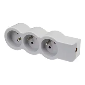 Multiprise 3 prises Legrand blanc et gris