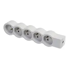 Multiprise 5 prises Legrand blanc et gris