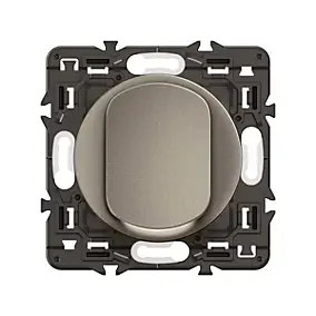 Interrupteur poussoir avec voyant Legrand Céliane titanium
