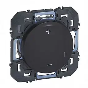 Variateur de lumière noir 2 fils 125W Dooxie Legrand