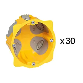 30 boîtes d'encastrement Batibox Energy Legrand 1 poste