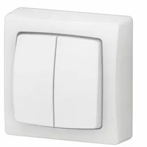 Va-et-vient double touche en saillie complet blanc