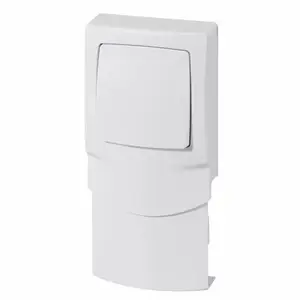 Va-et-vient cadre vertical 16mm appareillage saillie blanc