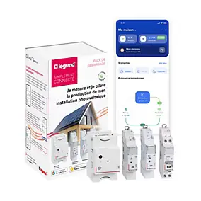 Pack connecté Legrand Drivia pour panneaux solaires