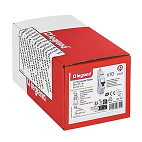 Disjoncteur DNX³ 10A, 1P+N (lot de 10) Legrand
