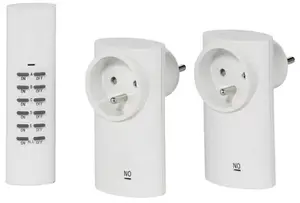 Prise télécommandée 2 prises télécommandées maxi 2 300 W