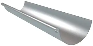 Profil gouttière demi-ronde de 25 en zinc, L. 4 m