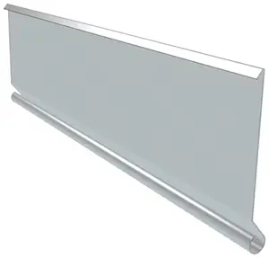 Bande de rive à biseau en zinc L. 2 m