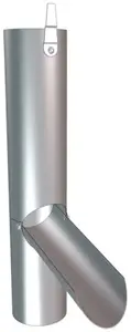 Récupérateur à clapet en zinc Ø 100 mm