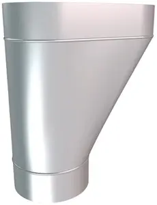 Cuvette de branchement en zinc - Ø 80 mm