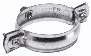 Collier en acier galvanisé Ø 100 mm il se pose facilement à l'aide de vis