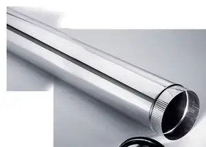 Tuyau droit en inox 5/10ème - Ø 180 mm x L. 1 m