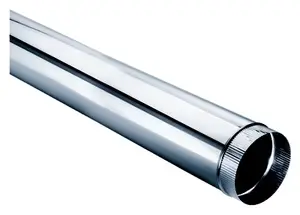 Tuyau droit en inox 1 mètre - Ø 150 mm