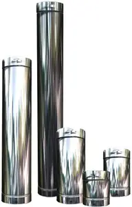 Tuyau droit en inox Ø 150 mm - L. 1 m