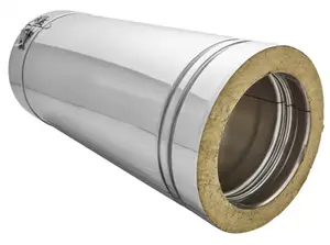 Tuyau droit en inox Ø 150 mm L. 0,5 m
