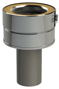 Raccord simple paroi réduit en inox Ø 150/80 mm