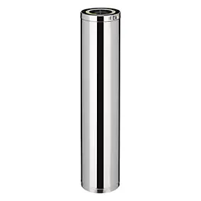 Elément droit Therminox ø150 mm noir, 1,2 m Poujoulat