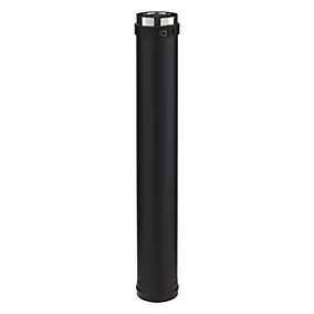 Elément droit Therminox ø150 mm noir, 1 m Poujoulat