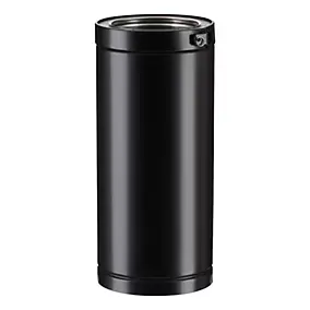 Elément droit Therminox ø150 mm noir, 450 mm Poujoulat