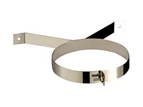 Collier mural Poujoulat ø180 mm pour foyer et conduit de cheminée