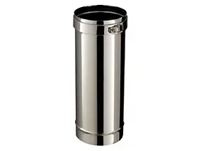 Elément droit 25 cm + collier ø130 mm Poujoulat