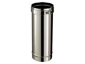 Elément droit 25 cm + collier ø150 mm Poujoulat