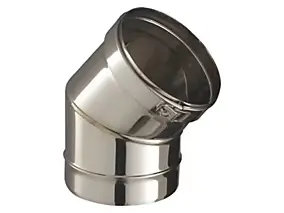 Elément de coude 45° + collier ø150 mm Poujoulat