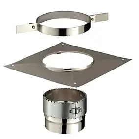 Kit accessoires pour flexible Ø150 mm carré Poujoulat
