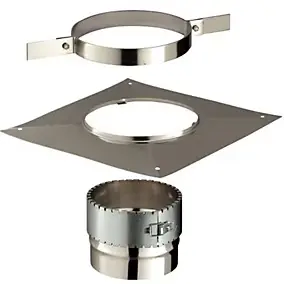 Kit accessoires pour flexible Ø180 mm carré Poujoulat