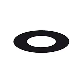 Rosace élément droit plafond noir ø150 mm Poujoulat