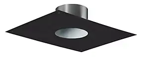 Plaque de finition tubage ø150 mm 20x40 cm noir Poujoulat