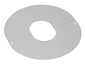 Plaque de propreté inox ø100/150 mm, 10° blanc Poujoulat