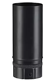 Tuyau de poêle à bois émaillé noir M+J ø 80 mm x L. 250 mm Poujoulat