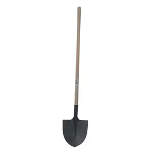Pelle ronde 27 cm avec manche en bois 110 cm