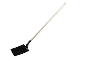 Pelle carrée avec manche en bois - 25 cm