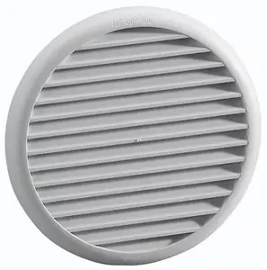 Grille PVC fixation à ressort - Diam. 80/125 mm