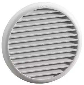 Grille d'aération éco blanc 125/160 - Ø 175 mm