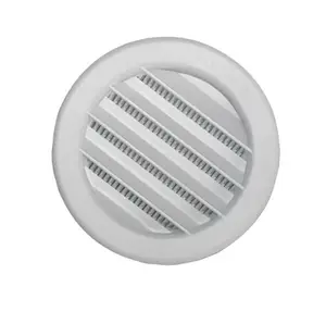 Grille ronde universelle en plastique à encastrer - Ø : 80 mm