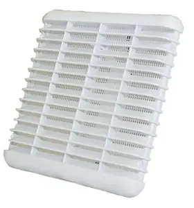 Grille antichoc en PVC blanche à clipser - 190 x 190 mm