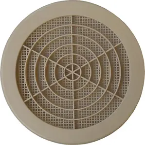 Grille PVC concentrique - 100 x 110 mm