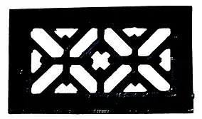 Grille de ventilation des cheminées fonte noir 125 x 70 mm Autogyre