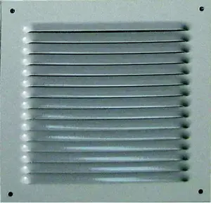 Grille en aluminium carrée blanche 190 X 190 mm