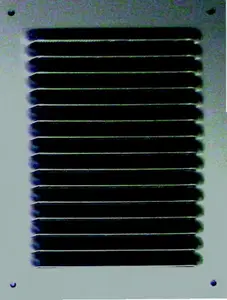 Grille à persiennes alu anodisé - 140 x 190 mm