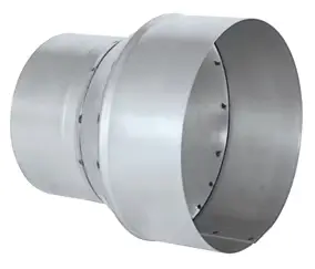 Réduction en tôle d'acier galvanisé gris Ø 125/100 mm Autogyre