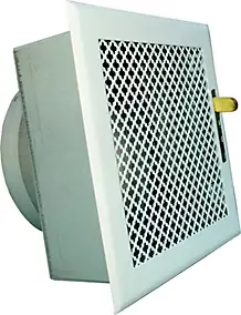 Bouche de soufflage d'air chaud précadré 170 x 170 mm blanc Autogyre