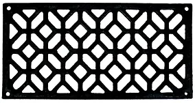 Grille de ventilation des cheminées fonte noir 240 x 120 mm Autogyre