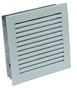 Grille de décompression avec précadre pour cheminée blanc 170 x 170 Autogyre